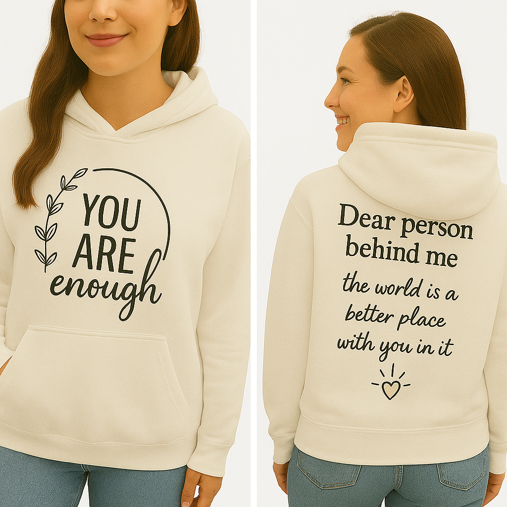 The Original “You Are Enough” Unisex Cotton Hoodie