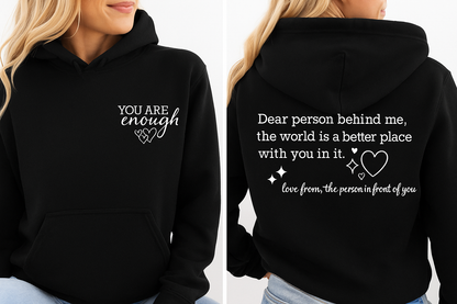 The Original “You Are Enough” Unisex Cotton Hoodie 💕