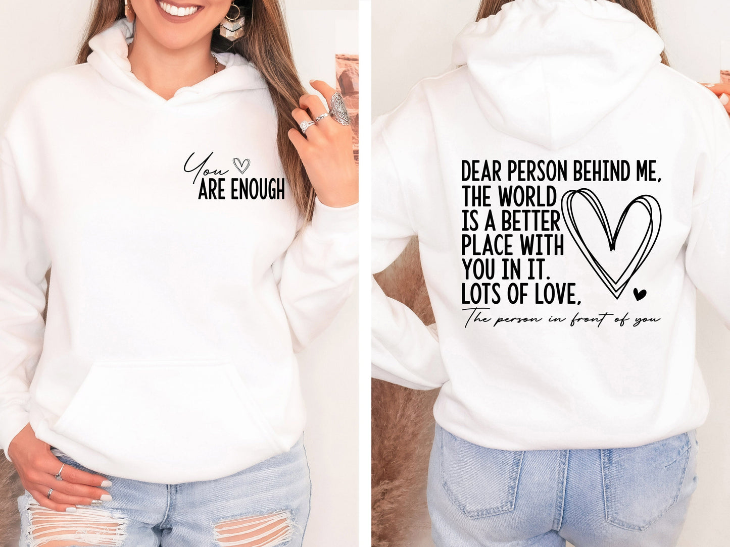The Original “You Are Enough” Unisex Hoodie 💕