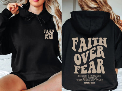 The Original "Faith Over Fear" Cotton Hoodie