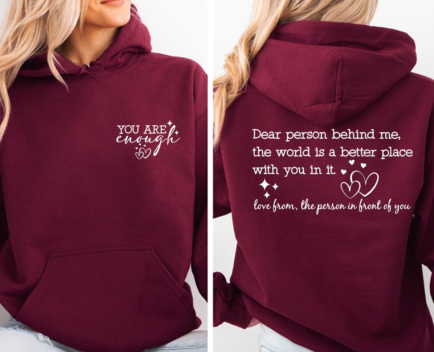 The Original “You Are Enough” Unisex Hoodie 💕