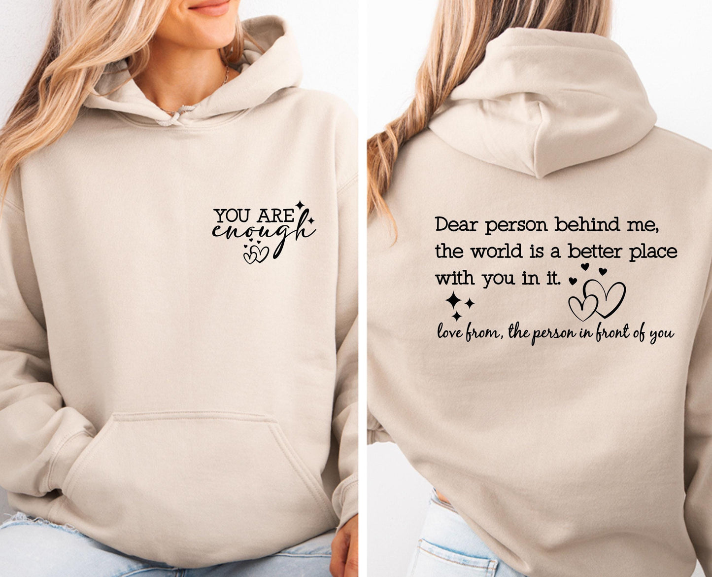 The Original “You Are Enough” Unisex Hoodie 💕