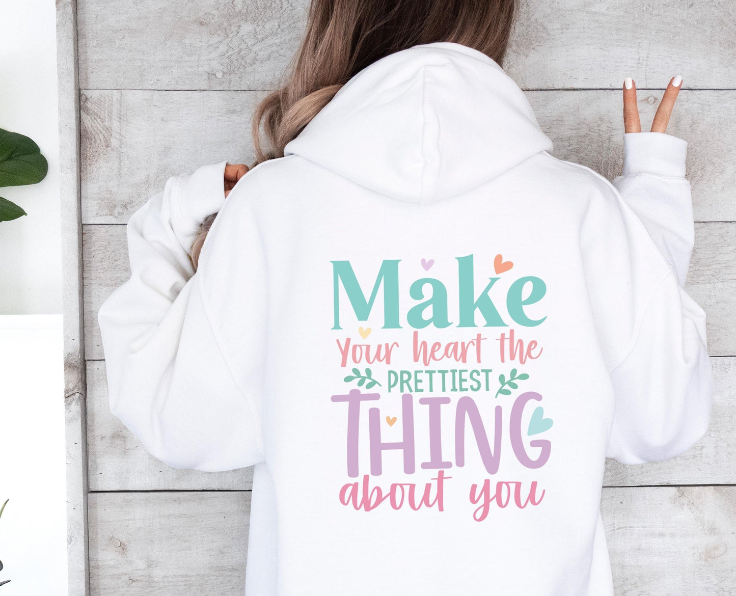 The Original "Make Your Heart" Cotton Hoodie
